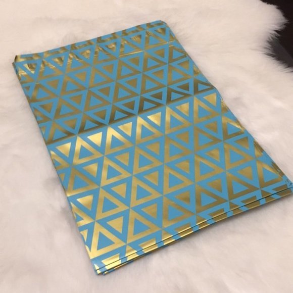 NEW 20 pcs elegant Gold & Teal‎ design poly mailer shipping bags - Picture 4 of 16